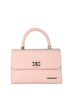 Charro Borsa a mano da donna con patta e chiusura a girello - rosa