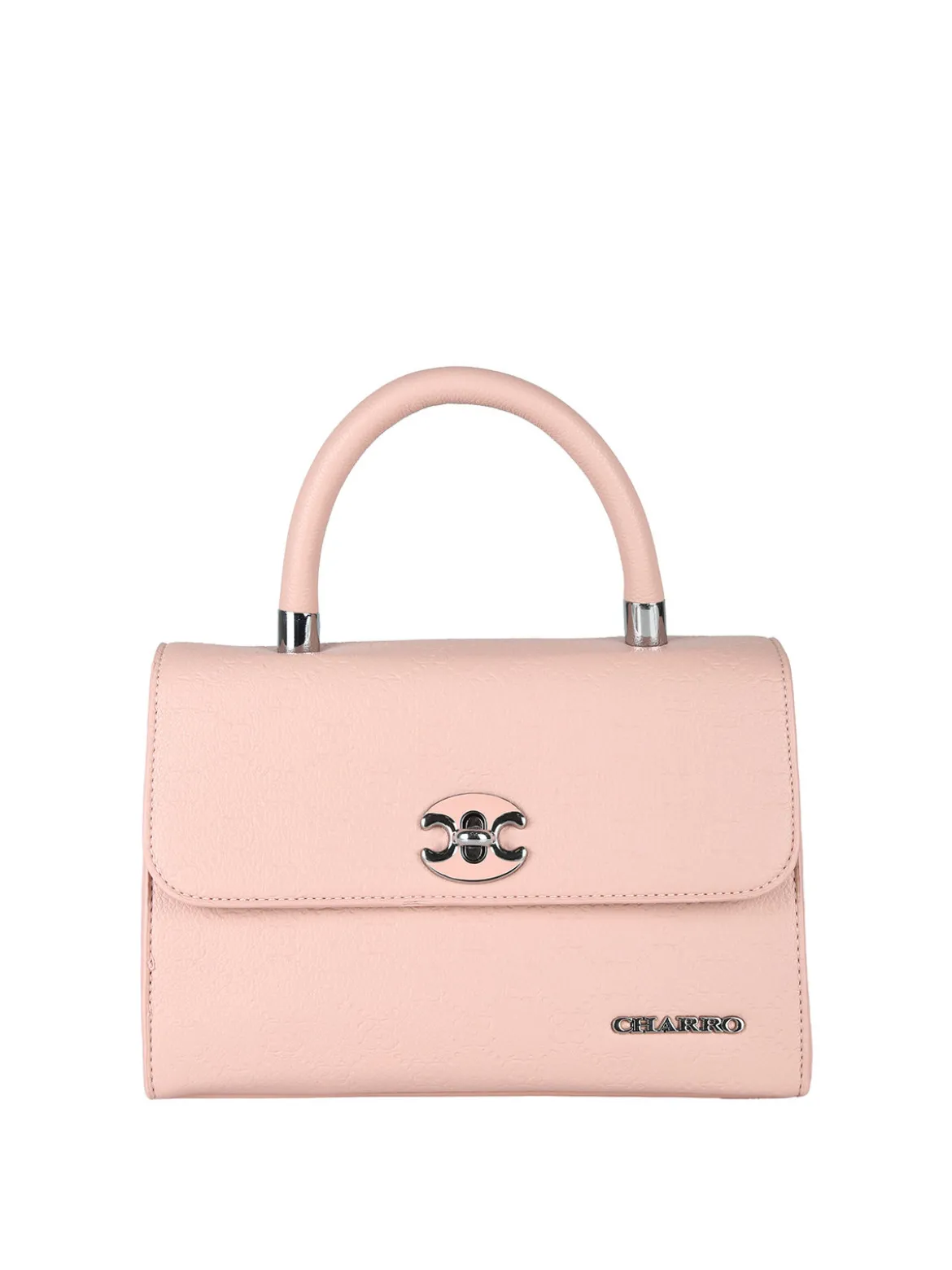 Charro Borsa a mano da donna con patta e chiusura a girello - rosa