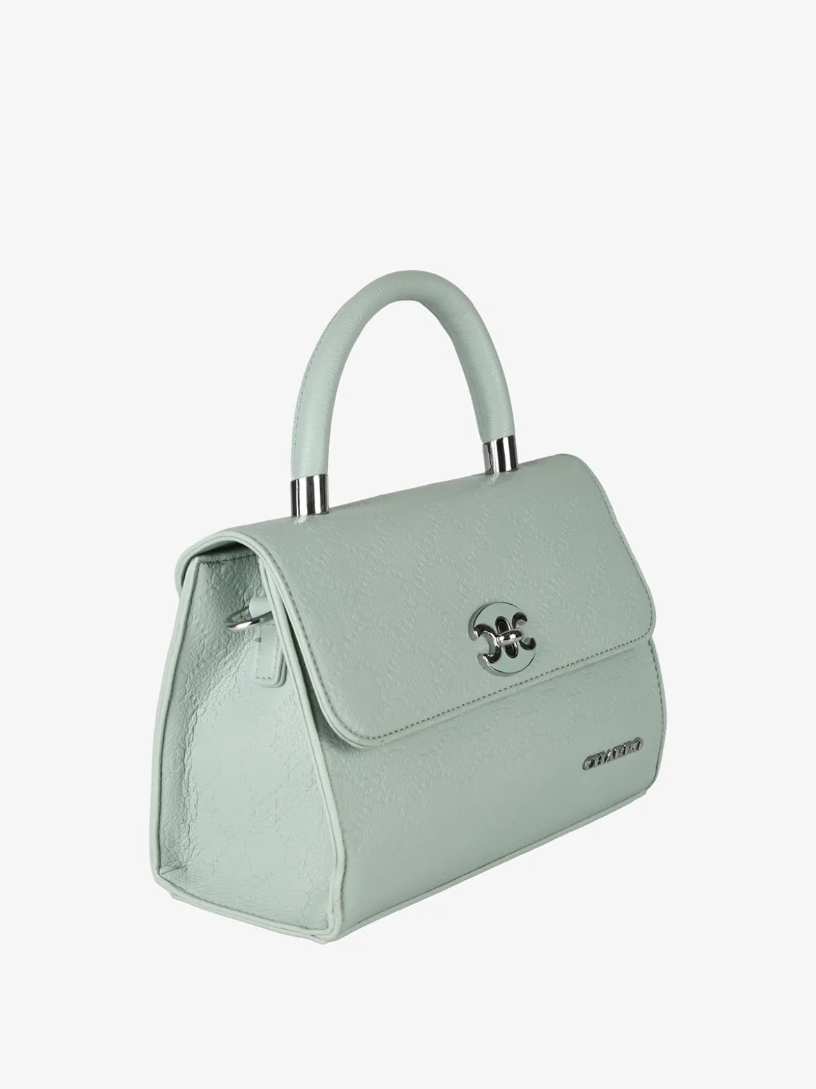 Charro Borsa a mano da donna con patta e chiusura a girello - verde chiaro