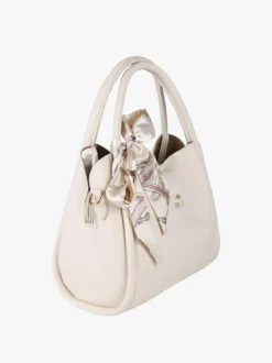 Charro Borsa a mano mini tote con foulard - beige