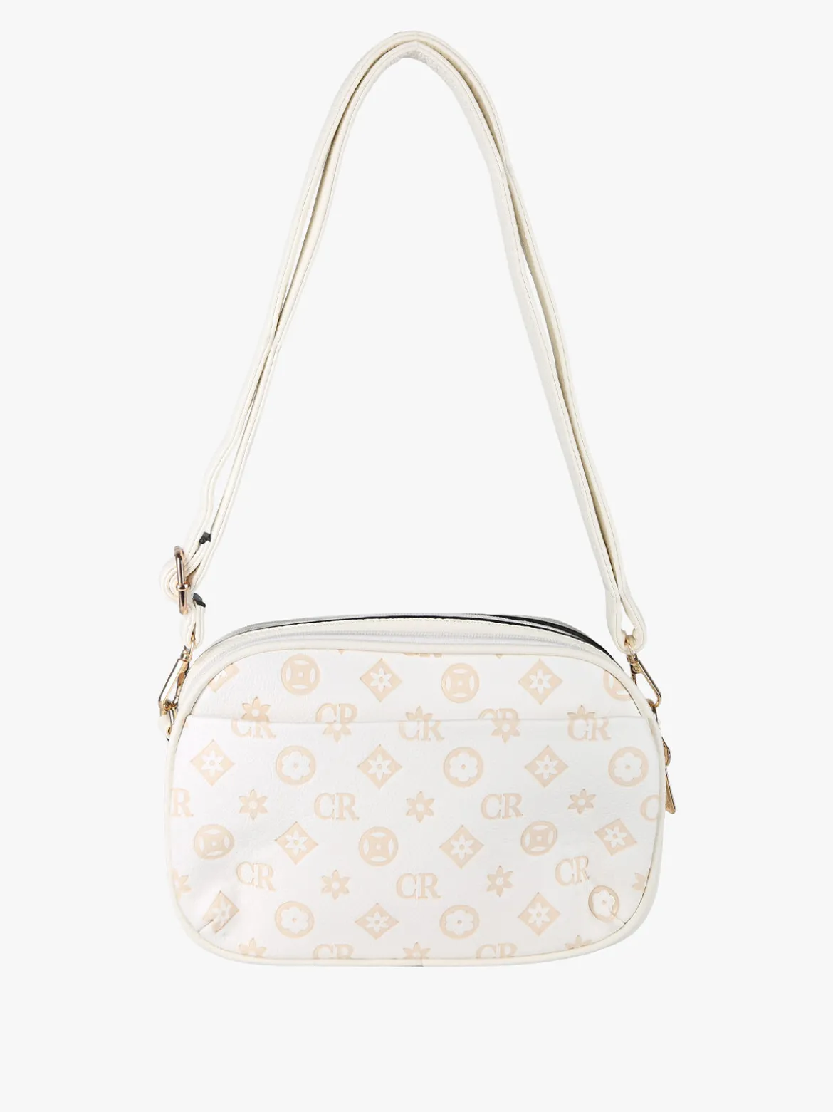 Charro Borsa a tracolla da donna con logo - bianco