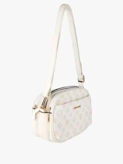 Charro Borsa a tracolla da donna con logo - bianco