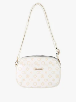 Charro Borsa a tracolla da donna con logo - bianco
