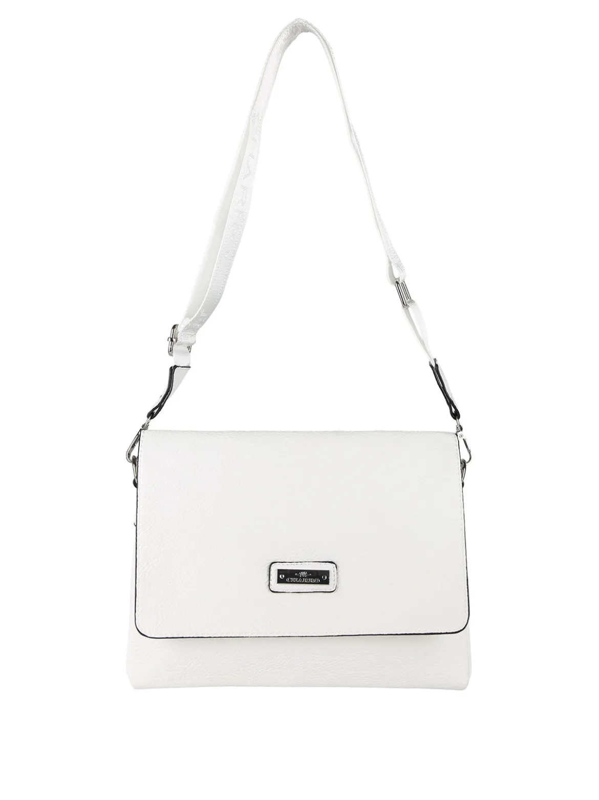 Charro Borsa a tracolla da donna in ecopelle - bianco