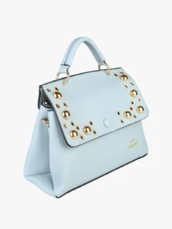 Charro Borsa frame con tracolla e borchie - azzurro