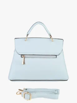 Charro Borsa frame con tracolla e borchie - azzurro