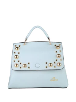 Charro Borsa frame con tracolla e borchie - azzurro