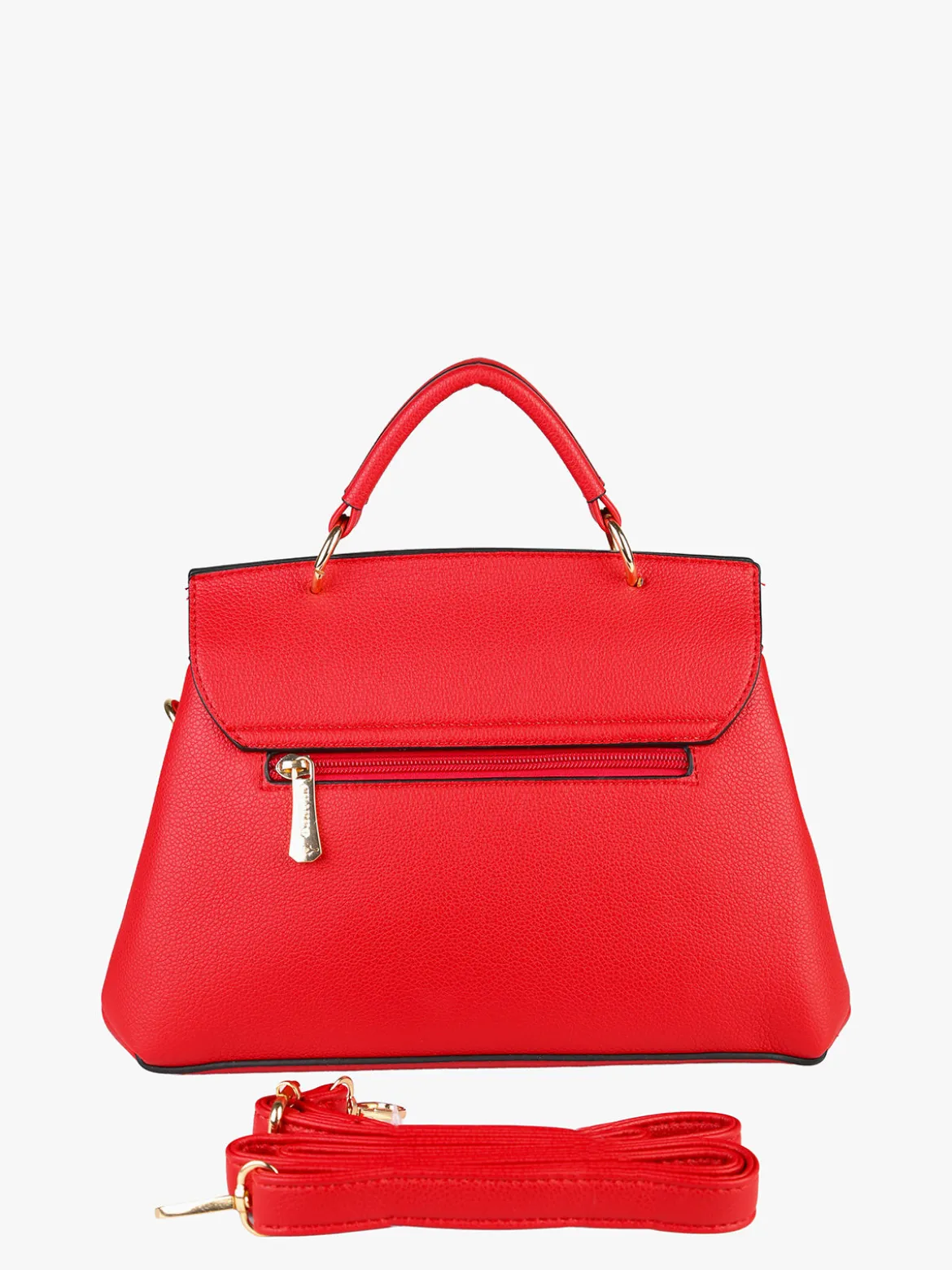 Charro Borsa frame con tracolla e borchie - rosso
