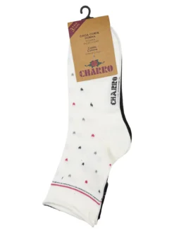Charro Confezione da 3 paia di calze corte da donna in caldo cotone