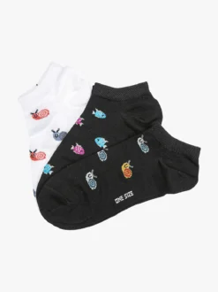 Charro Confezione da 3 paia di calze corte sneakers da donna in cotone