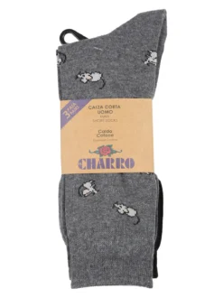 Charro Confezione da 3 paia di calze corte uomo