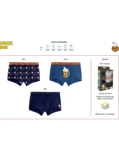 Chill Duck Confezione da 3 boxer da uomo in cotone con stampe disegni