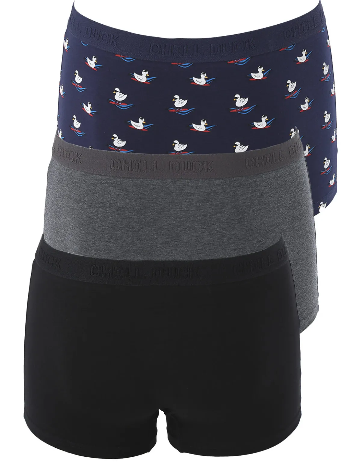 Chill Duck Confezione da 3 boxer da uomo in cotone con stampe disegni