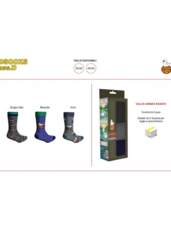 Chill Duck Confezione da 3 paia di calze tennis unisex con disegni