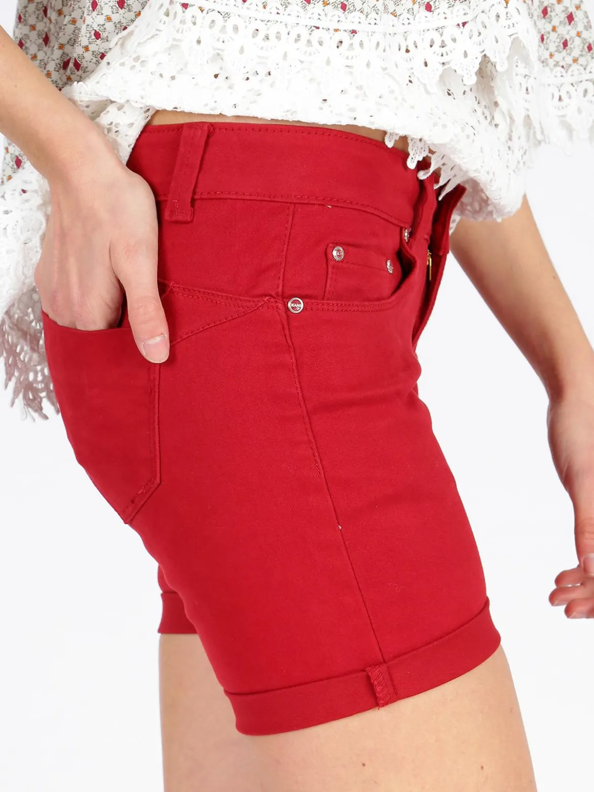 Chris Jeans Shorts con risvolto