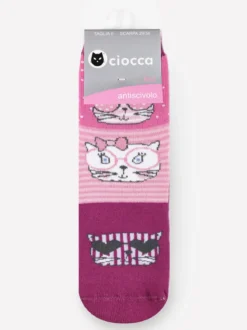 Ciocca Calze antiscivolo gatto da bambina