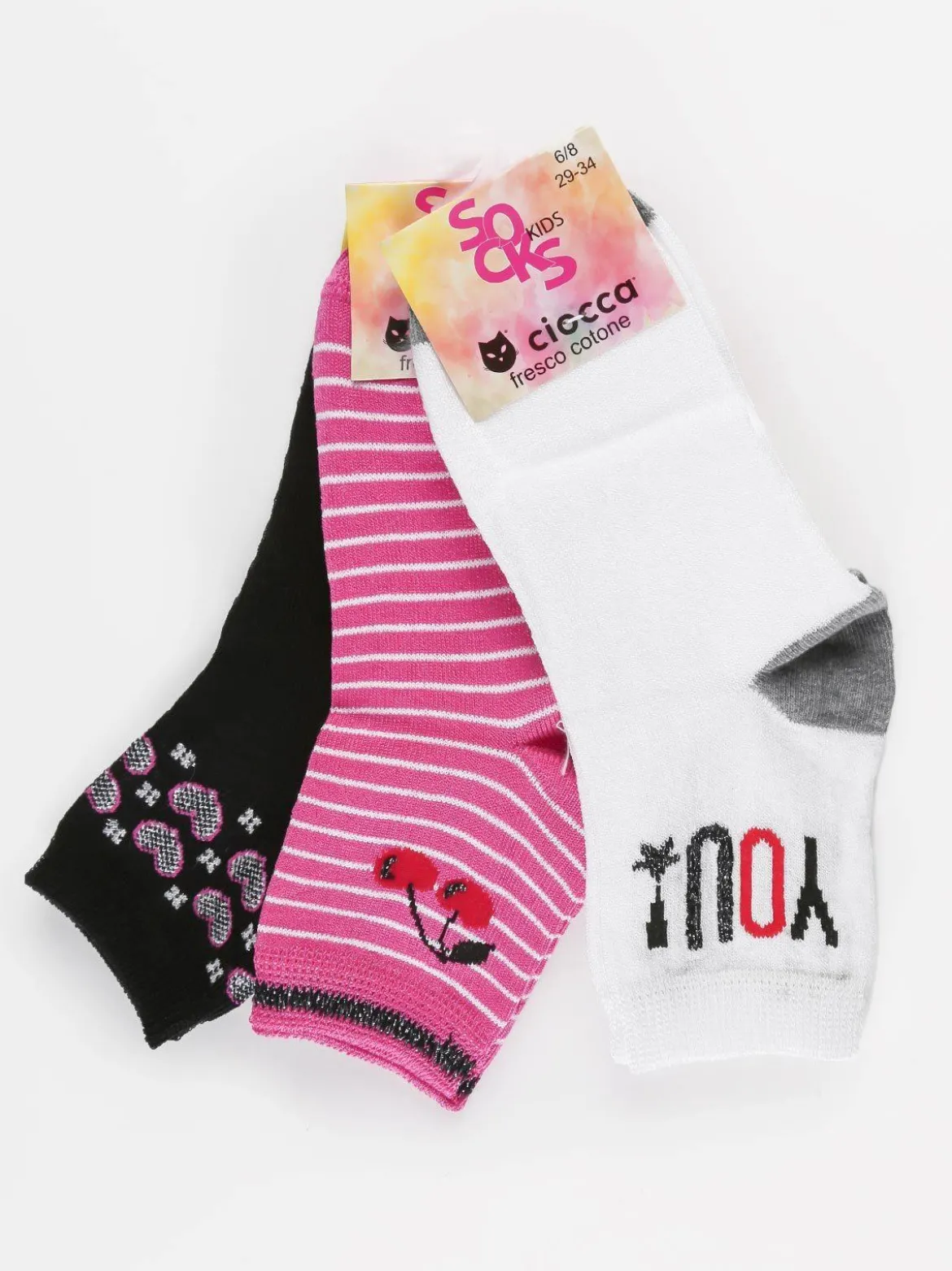 Ciocca Calze bambina confezione 3 paia