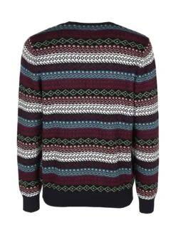 Close-Up Maglione girocollo da uomo con stampe colorate