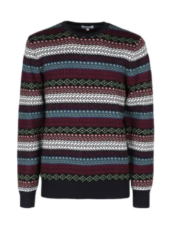 Close-Up Maglione girocollo da uomo con stampe colorate