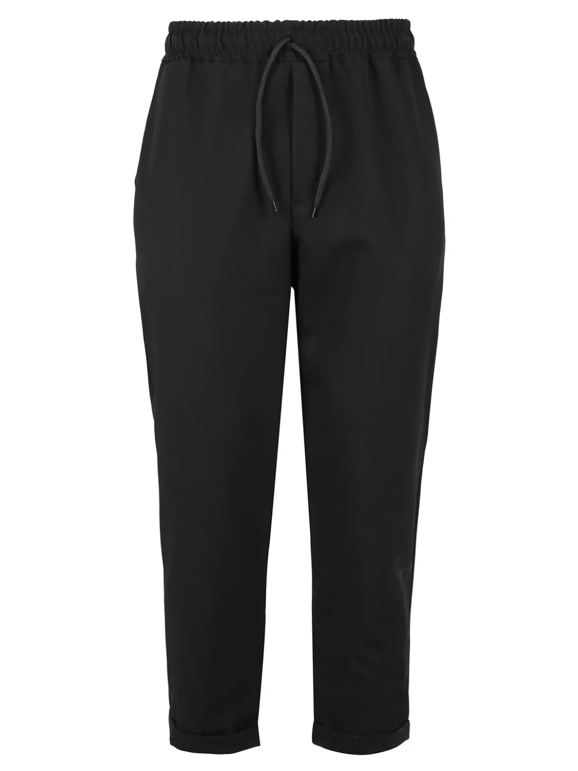 Close-Up Pantaloni casual da uomo con coulisse e risvolto finale