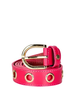 Coconuda Cintura in pelle da donna con occhielli oro