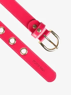 Coconuda Cintura in pelle da donna con occhielli oro