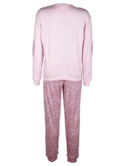Coconuda Pigiama lungo da donna in cotonte interlock con strass