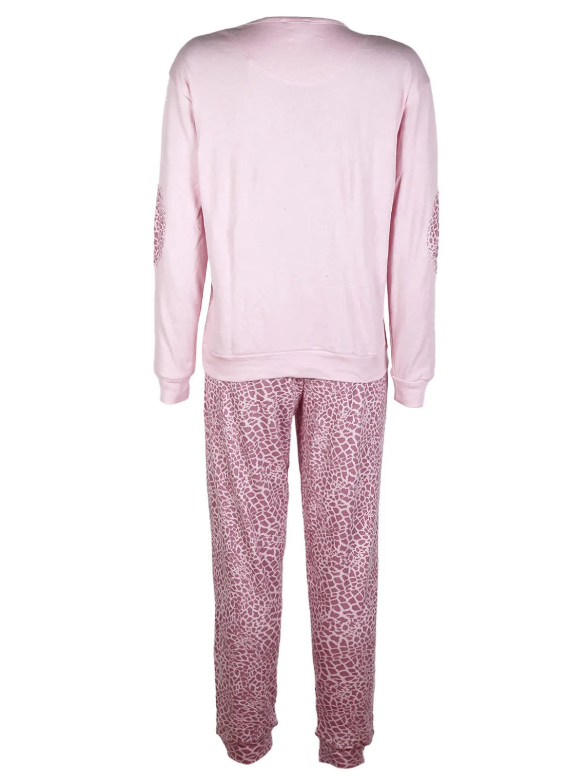 Coconuda Pigiama lungo da donna in cotonte interlock con strass