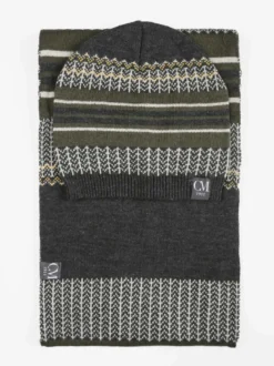 Colombo Set berretto + scaldacollo in maglia