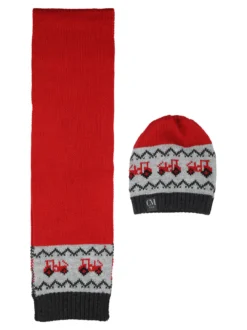 Colombo Set da bambino cappello e sciarpa in maglia