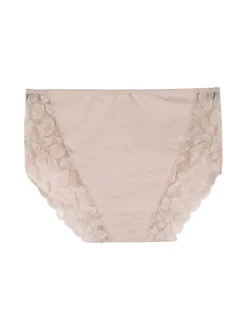 Cotonella Slip midi donna in pizzo - cipria
