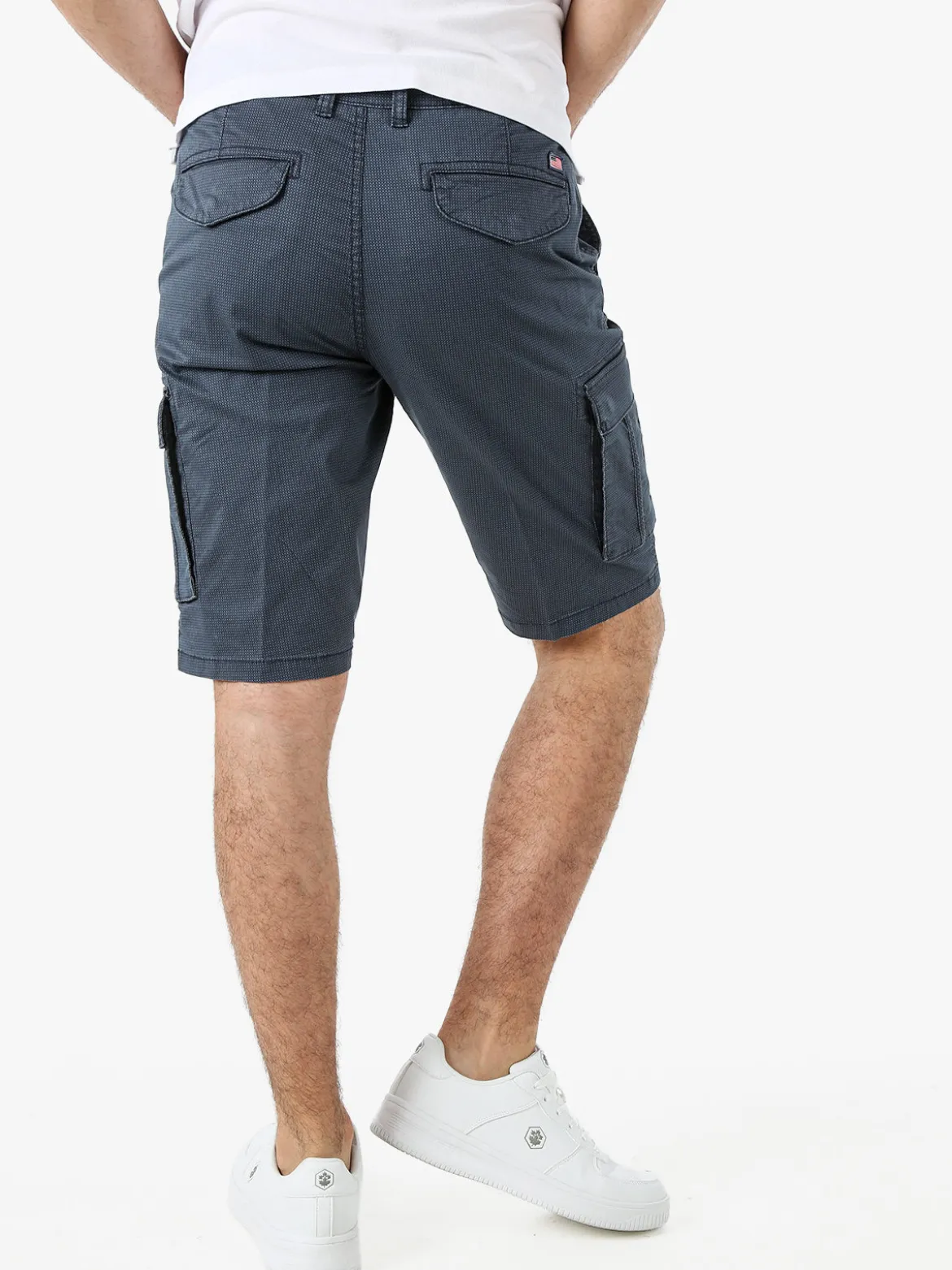 Cotton Belt Bermuda cargo da uomo in cotone stretch - avion