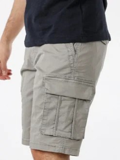 Cotton Belt Bermuda da uomo in cotone stretch con tasconi - grigio