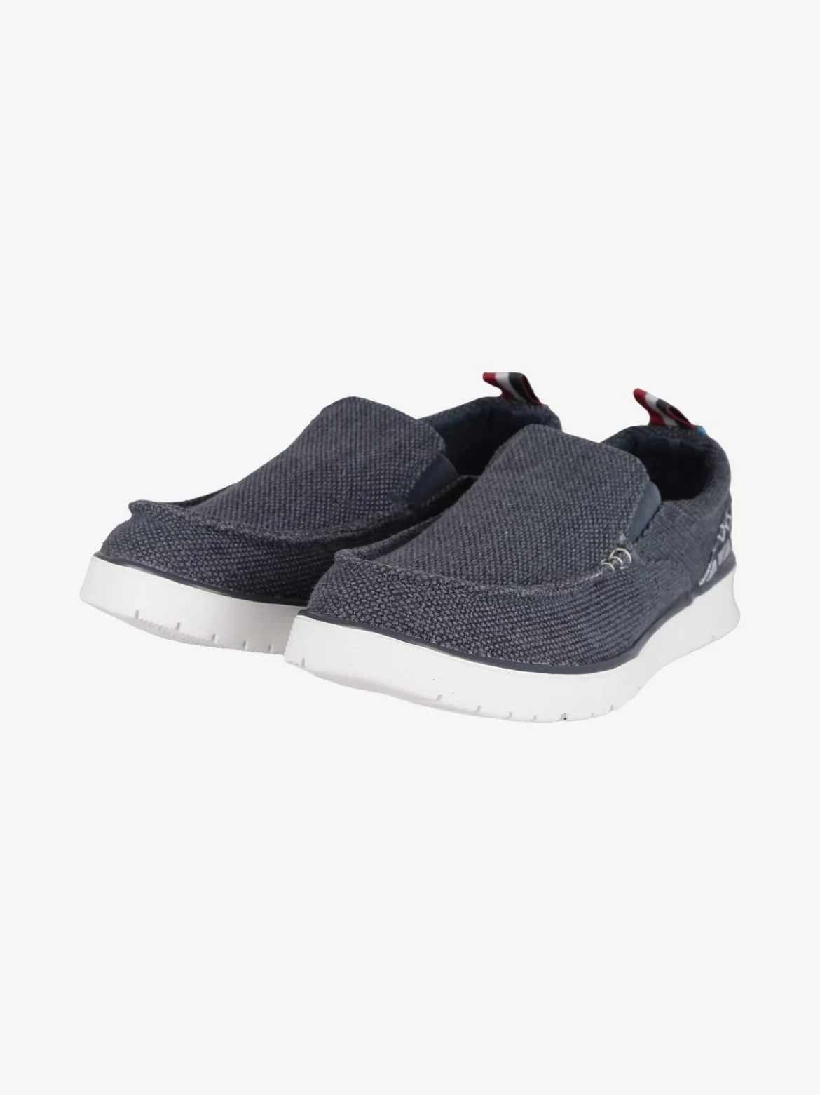 Cotton Belt Mocassini in tessuto da uomo slip on