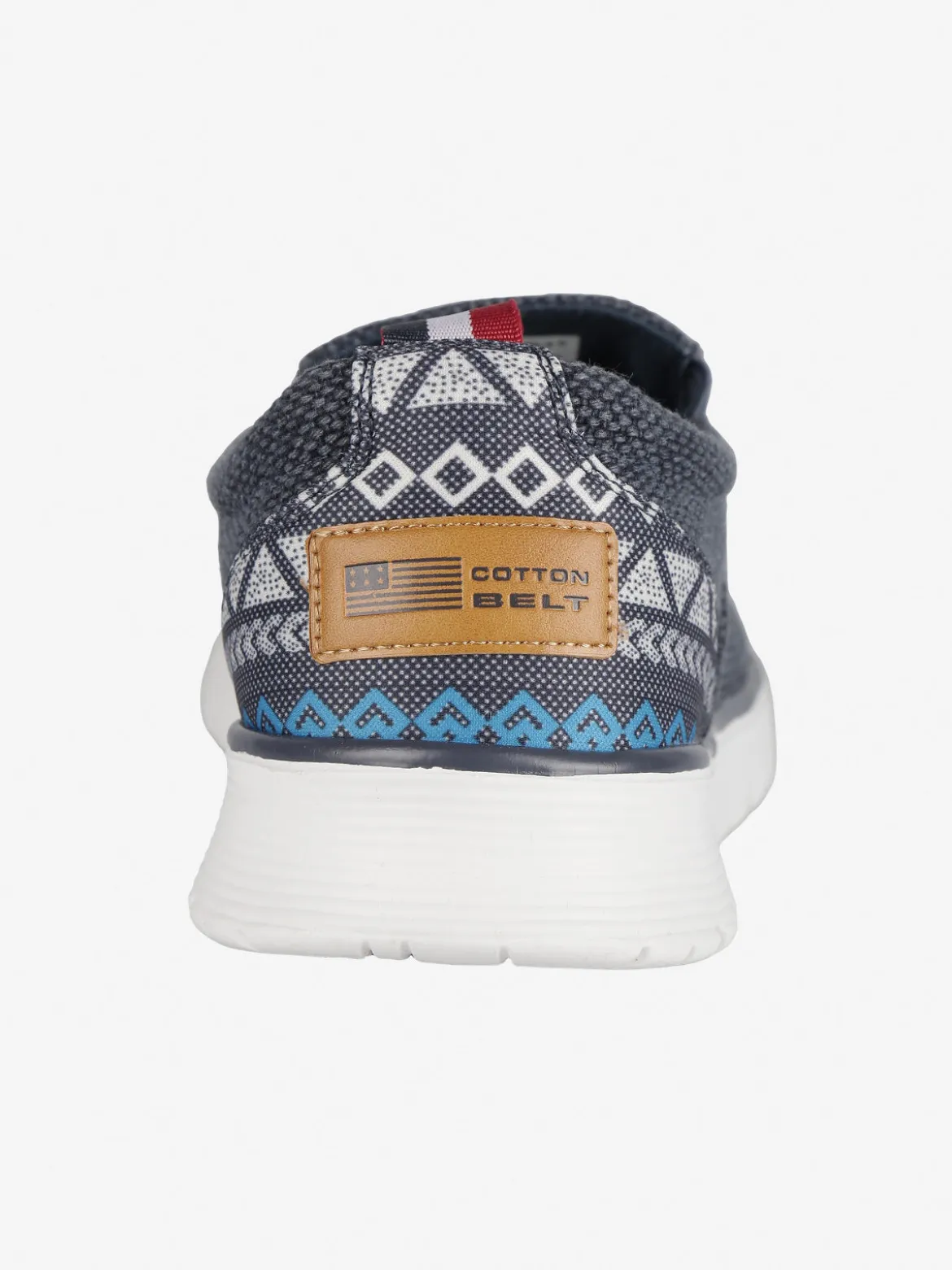 Cotton Belt Mocassini in tessuto da uomo slip on