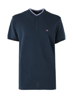 Cotton Belt Polo da uomo in cotone a maniche corte - ottanio