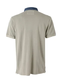 Cotton Belt Polo da uomo in cotone a maniche corte - sabbia