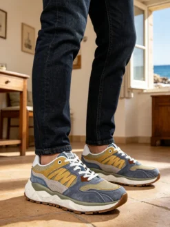 Cotton Belt Sneakers da uomo stringate