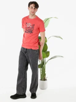 Cotton Belt T-shirt da uomo in cotone con stampa - fragola