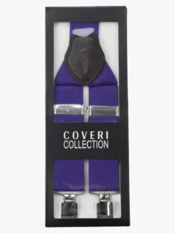 Coveri Collection Bretelle uomo stretch tinta unita