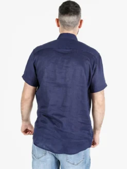 Coveri Collection Camicia in lino da uomo a maniche corte