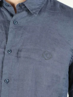 Coveri Collection Camicia in lino da uomo a maniche lunghe