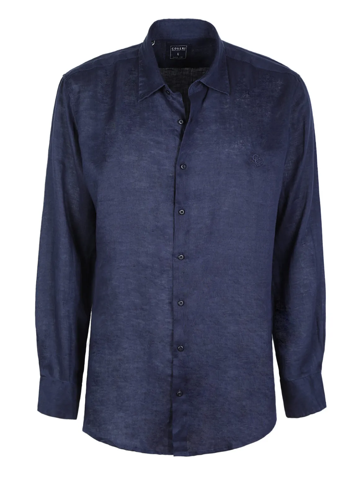 Coveri Collection Camicia in lino da uomo a maniche lunghe