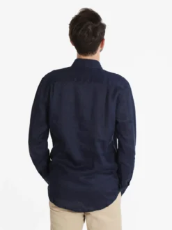 Coveri Collection Camicia in lino da uomo a maniche lunghe