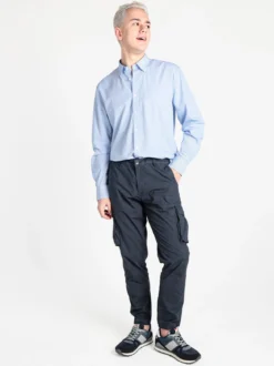 Coveri Collection Pantaloni cargo da uomo in cotone con coulisse