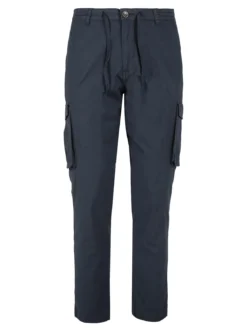 Coveri Collection Pantaloni cargo da uomo in cotone con coulisse