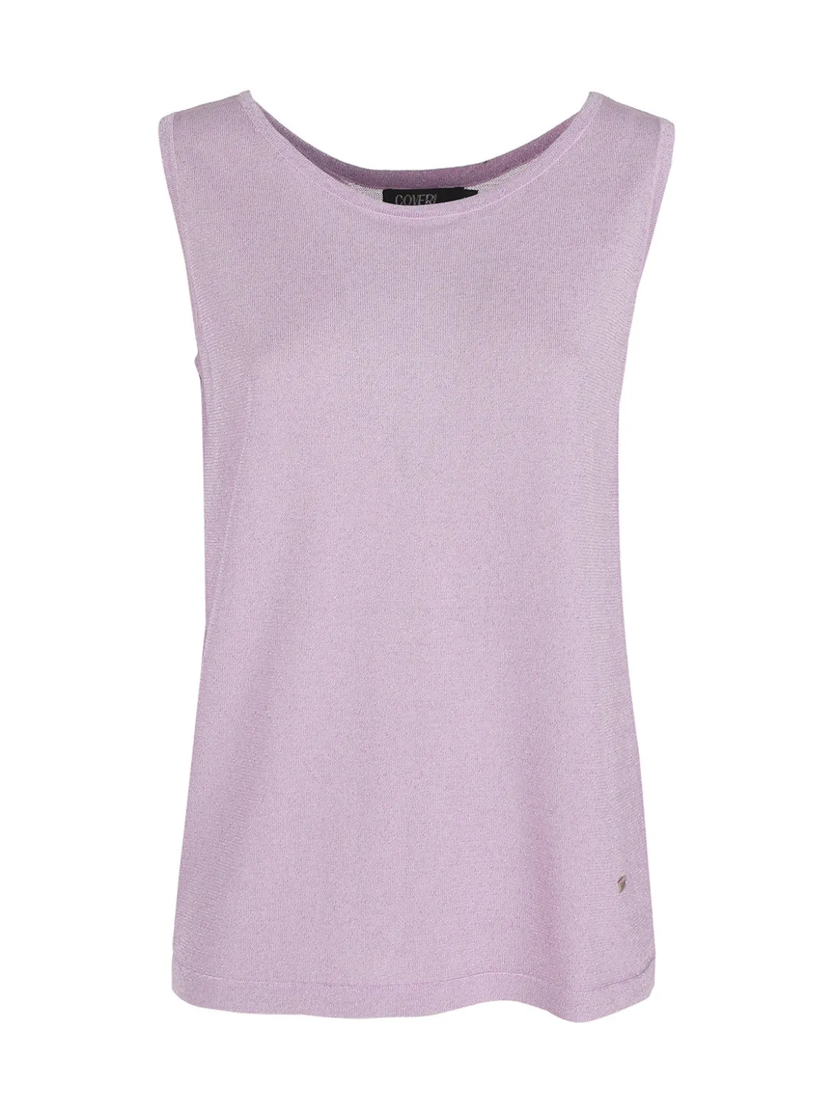 Coveri Moving Canotta donna in lurex con scollo tondo