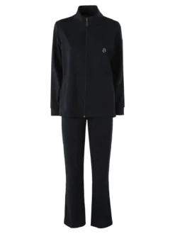Coveri Moving Completo tuta da donna 2 pezzi in cotone full zip - blu scuro