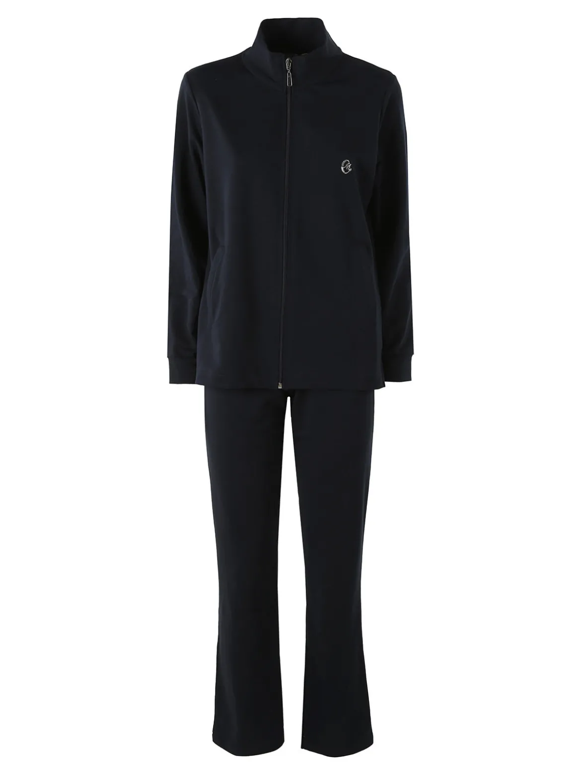 Coveri Moving Completo tuta da donna 2 pezzi in cotone full zip - blu scuro