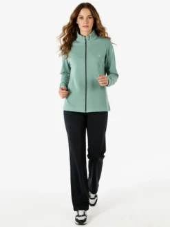 Coveri Moving Completo tuta da donna 2 pezzi in cotone full zip - acqua marina